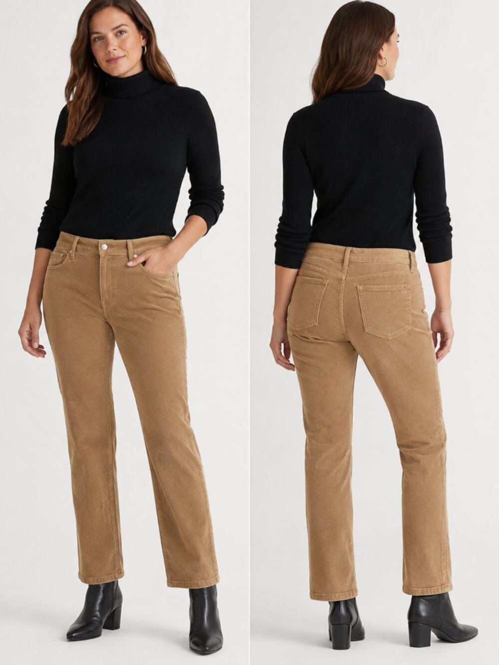 NWT $145 Lauren Ralph Lauren Camel Corduroy Jeans – Size 18W